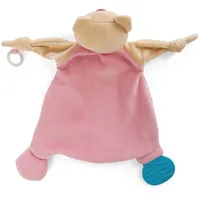 NICI Schmusetuch Katze mit Beißring und Schnullerbefestigung