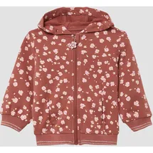 s.Oliver Leichte Sweatjacke mit Kapuze und Glitzer-Details - rot - 62