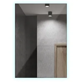 Tulup LED Blaugrau, Glas, Rechteckig 80x60x2.4 cm Spiegel Wandspiegel