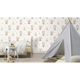 Rasch Textil Kids World Vliestapete 10,05 m x 0,53 m 300 g Beige/Braun/Rosa 300529