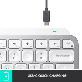 Logitech MX Keys Mini DE hellgrau