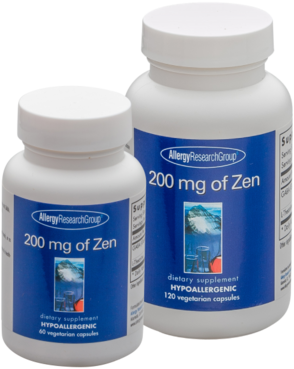 Allergy Research Group 200 mg of ZEN Kapseln - Inhaltsangabe: 60 Kapseln