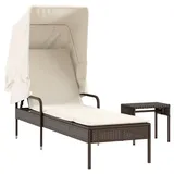 vidaXL Sonnenliege 200 x 58 x 130 cm Braun
