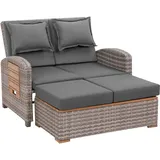 Greemotion Bahia Tobago Rattan-Lounge grau