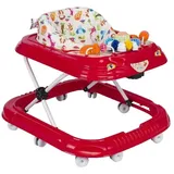 Baby Gehwagen Gehfrei Lauflernwagen Babywalker Lauflernhilfe Alpina (Rot)