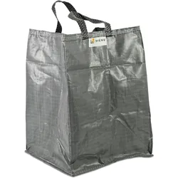 HEKU 1 Stück Gartensack - Robuster Abfallsack, Laubsack oder Grünschnittsack, wiederverwendbar - Strapazierfähiger Müllsack für Abfall & Schutt
