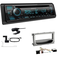 Kenwood Autoradio DAB+ CD Bluetooth für Ford Galaxy Facelift ab 2007 silber