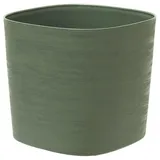 garden id Topf mit Wasserreservoir - GARDEN ID Respect - Verdigris 25 x 25 cm - 100% Haushaltsabfall - 100% recycelbar - Strukturierte Oberfläche.