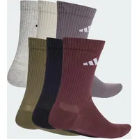 Adidas Cushioned Crew Socken, 6 Paar Olive Strata / Grey Strata / Wonder Alumina / Aurora Ruby 37-39