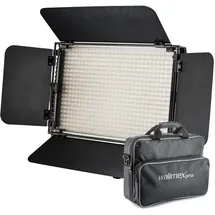 Walimex Niova 600 Plus Flächenleuchte, Studioleuchte, Videoleuchte, Dauerlicht, Schwarz