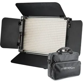 Walimex Niova 600 Plus Flächenleuchte, Studioleuchte, Videoleuchte, Dauerlicht, Schwarz