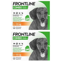 FRONTLINE COMBO Hund & Heim gegen Zecken Flöhe Larven 2-10 kg