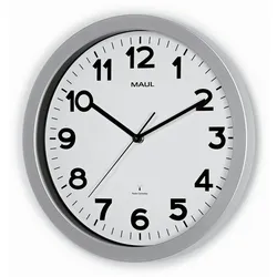 Wanduhr MAULstep 35cm silber Packung mit 10 Stück