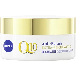 NIVEA Q10 Anti-Falten Extra-Reichhaltige Tagespflege Trockene Haut LSF15