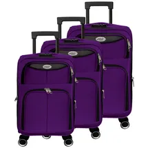 gustav voss Mykonos Koffer-Set 3-tlg. lila/violett