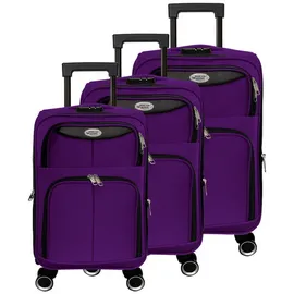 gustav voss Mykonos Koffer-Set 3-tlg. lila/violett