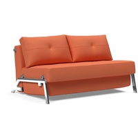 INNOVATION LIVING Schlafsofa Cubed Chrom Stoff Rust 140 cm