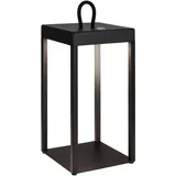 Brilo LED Laterne Luca Touch Dimmbar IP44 Spritzwassergeschützt Schwarz