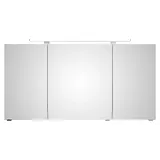 Saphir Badezimmerspiegelschrank »Serie 4010 Badezimmer-Spiegelschrank inkl. LED-Aufsatzleuchte«, Badschrank 140 cm breit, 3 Türen, 6 Glas-Einlegeböden, inkl Türdämpfer