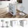 Vicco Esstisch-Set Repose 67 x 100 cm Braun/Weiß