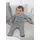 Kidsworld Schlafoverall in grau | Gr.: 74/80