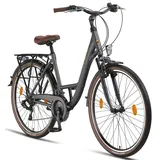 licorne bike gmbh Premium City Bike 28 Zoll RH 48 cm grau