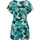 Ragwear Jumpsuit "Salwin", Damen, Gr. XXL (44), Normalgrößen, blau (aquablau), Material: 100% Viskose, gerade ca. Mitte Oberschenkel, V-Ausschnitt, weit abgesteppte Kante, Overalls Jumpsuit, Kurzer Overall mit Taillen-Bindeband