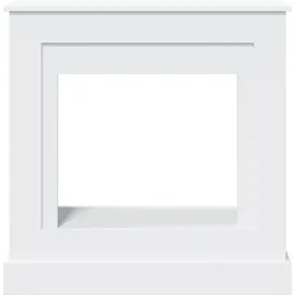 vidaXL Kaminumrandung 90 x 30 x 90 cm Weiß