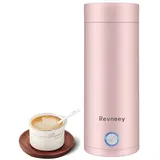 Tragbarer Elektrisch Reisewasserkocher, 400ML Mini Camping Wasserkocher, 5 Minuten schnelles Kochen Reise, Teekanne aus Edelstahl für die Zubereitung von Tee, Kaffee Babymilch