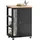 SoBuy Küchenwagen Servierwagen Schwarz 60x90x40cm