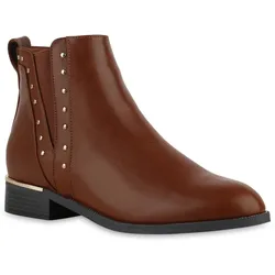 Damen Übergrößen Klassische Stiefeletten in Hellbraun