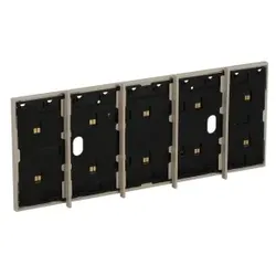 Legrand KM8104P1 LivingNow 5-mod. Rahmen mit integr. Busleitung für 4-mod. Dose, Farbe: Sand 1