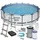 BESTWAY Steel Pro Max Frame Pool Set 457 x 107 cm lichtgrau inkl. Filterpumpe + Zubehör