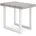 Ausziehbarer Konsolentisch 140x90x73cm Zementgrau