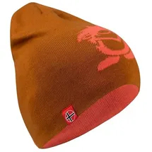 TROLLKIDS Troll Beanie Karamell-Braun/Lachsrosa 48-52 CM