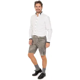 Gipfelstürmer Hemd 420006-3536 in weiß-anthrazit | Gr.: 3XL