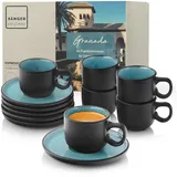 sänger Espressotassen Set Granada - 12 tlg, Mokka Tassen Set 6 Personen, Tassen - Gr.: onesize