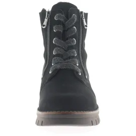 WALDLÄUFER Xara Warmfutter Stiefeletten grau carbon H-Weite für Damen, schwarz Größe 39 EU / UK