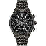 BULOVA Herren Chronograph Quarz Uhr mit Edelstahl Armband 98A217