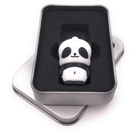 Onwomania Panda Bär flach stehend USB Stick in Alu Geschenkbox 32 GB USB 3.0