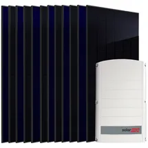 sunniva Balkonkraftwerk Fullblack Bifacial 6000 W inkl. SolarEdge SE6K Wechselrichter