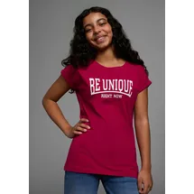 Kidsworld T-Shirt in bordeaux - Gr.: 140/146