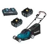 Makita DLM432PM2 inkl. 2x BL1840B 4Ah Akku + DC18RD Akku-Rasenmäher 2x 18V