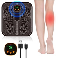 Neu Fussmassagegerät EMS Fußmassagegerät, USB Tragbare Foot Massager Intelligente Massagematte mit 8 Modi 19 Einstellbare Frequenzen für die Durchblutung Muskelschmerzen