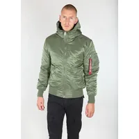 Alpha Industries MA-1 Hooded" Gr. L, grün (sage green) Herren Jacken