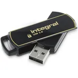 Integral USB 3.0 USB-Stick Secure 360 256 GB, Schwarz, Gold