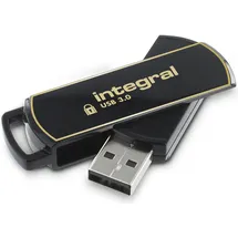 Integral USB 3.0 USB-Stick Secure 360 256 GB, Schwarz, Gold