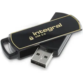Integral USB 3.0 USB-Stick Secure 360 256 GB, Schwarz, Gold