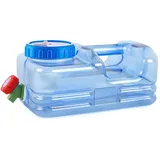 Kaxenig Wasserkanister 5.5L Wasserbehälter Mit Hahn, Camping Wasserkanister, Wasserkanister Mit Hahn Und Schraubdeckel, Tragbarer Wassertank Für Camping, Schule, Picknick, Outdoor