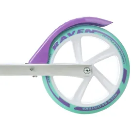 Raven Klappbarer Roller mit Bremse und Federung 200mm Pastelle PRO weiß|grün|violett No Size